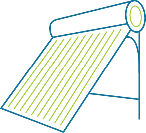 solar water heater icon